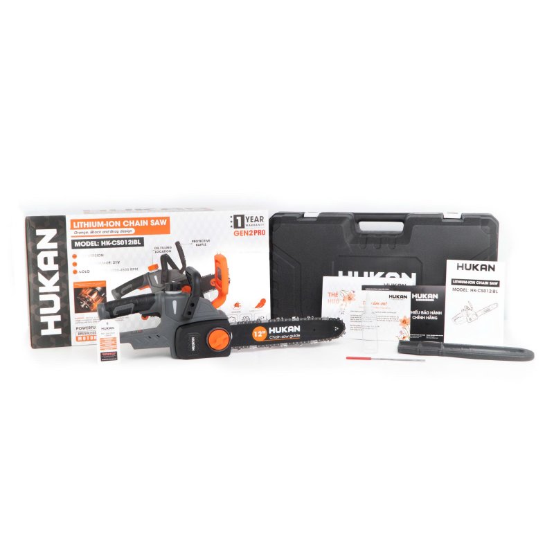 Máy cưa xích 12 inch Hukan HK-CS012iBL (Chưa Pin & Sạc)