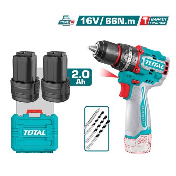 Bộ Máy Khoan Pin 16V Total TIDLI16665 (3 Chức Năng)