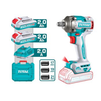 Máy vặn bu lông dùng pin 20V Total TIWLI2045
