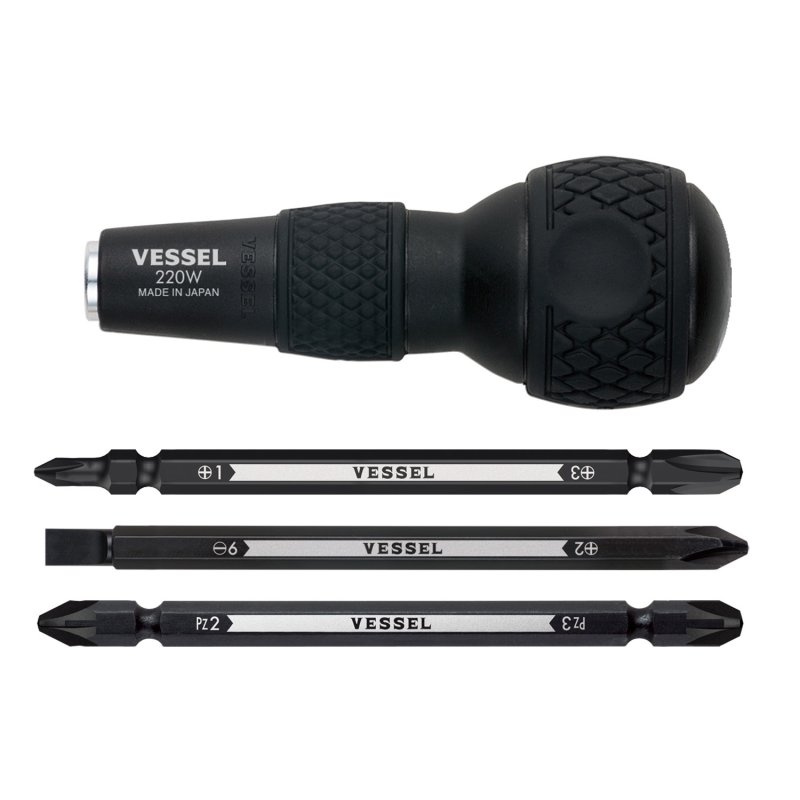 Bộ tuốc nơ vít VESSEL 233072 No.220W-3 (04 chi tiết/bộ, 210mm)