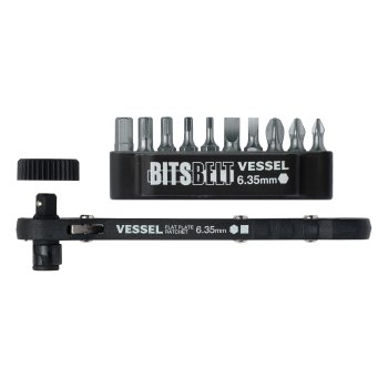 Bộ dụng cụ vặn ốc bằng kim loại VESSEL 250070 TD-70 (10 đầu vặn /bộ)
