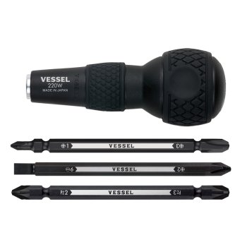 Bộ tuốc nơ vít VESSEL 233072 No.220W-3 (04 chi tiết/bộ, 210mm)