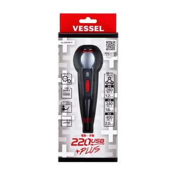 Dụng cụ vặn vít hoạt động bằng điện VESSEL 148504 220USB-P1
