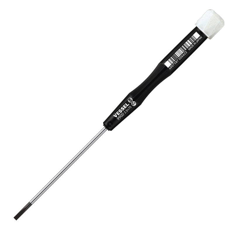 Tuốc nơ vít dẹp VESSEL 125622 No.9900 (-2.5x75mm (170mm))