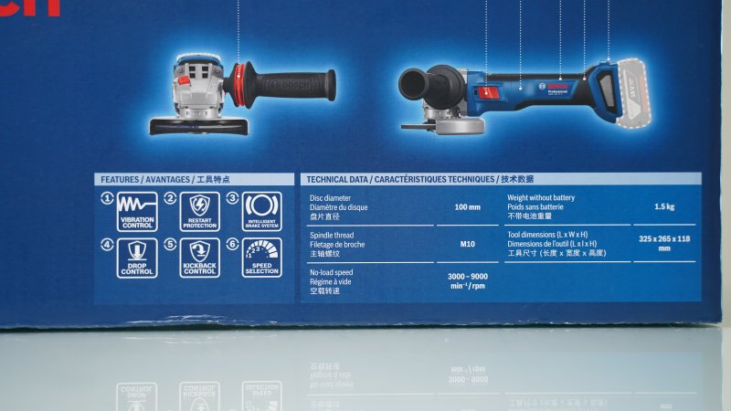 100mm Máy mài góc dùng pin 18V Bosch GWS 18V-11 S (Solo)