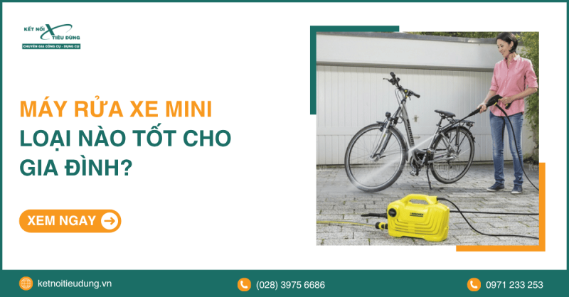 Máy Rửa Xe Mini Loại Nào Tốt Cho Gia Đình?