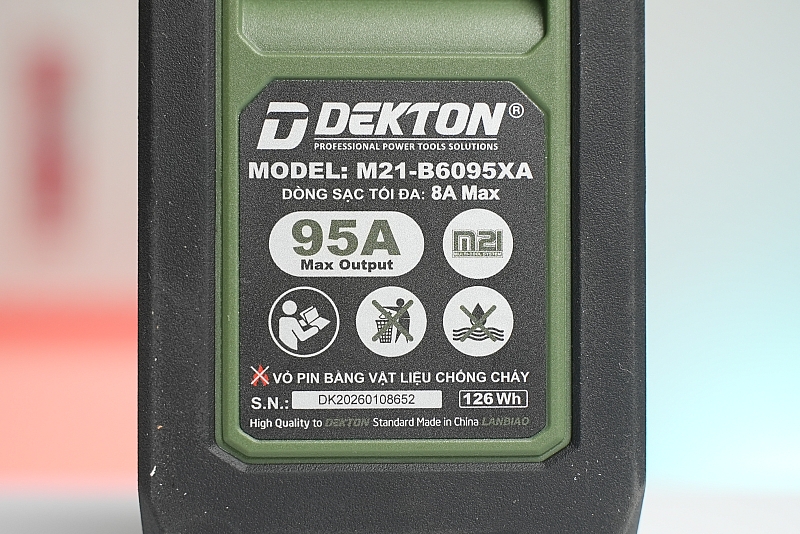 Pin 21V 6.0Ah Dekton M21-B6095XA