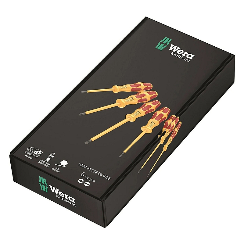 Bộ 6 Tua Vít Cách Điện Wera 1060 i/1062 i/6 (05051575001)