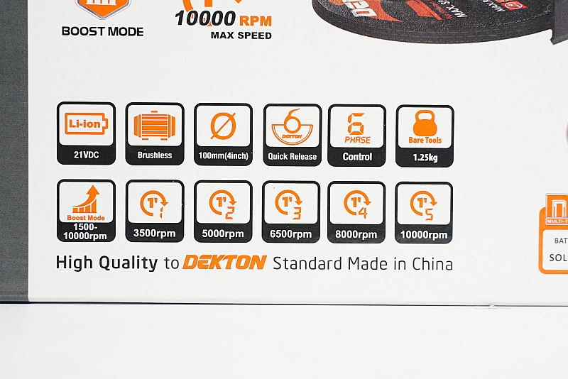 Máy mài góc dùng pin 21V Dekton M21-AG100PROMAX (Chưa Pin & Sạc)