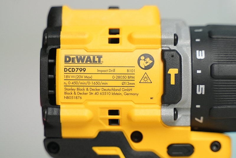 Thân máy khoan động lực dùng pin 20V Max Dewalt DCD799N-B1 (Atomic™)