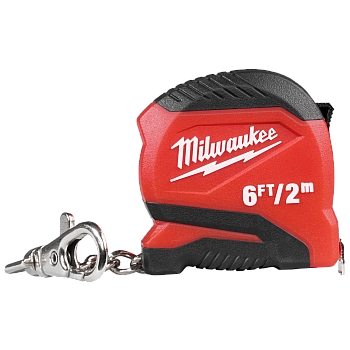 Thước cuộn thép 2m móc khóa Milwaukee 48-22-1706