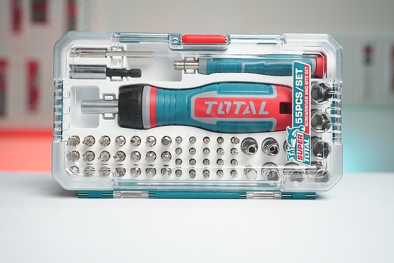 Bộ tuốc nơ vít đa năng 55 chi tiết Total TACSD30556