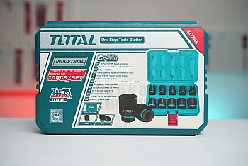 1/2" Bộ đầu tuýp 10 chi tiết 38mm Total THISTD12101