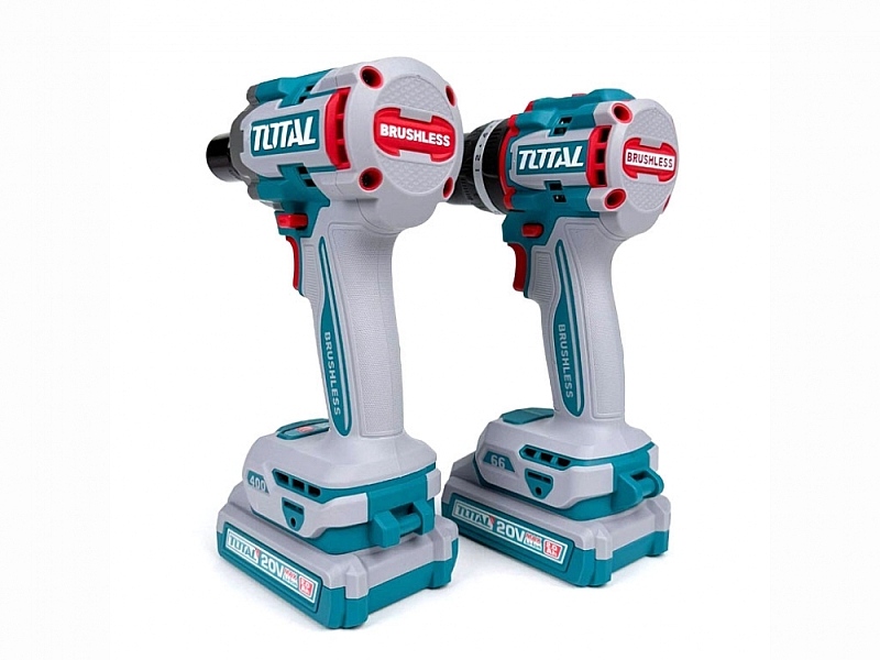 Bộ combo máy khoan búa TIDLI206681 & máy vặn bu lông TIWLI20451 Total TCKLI20286