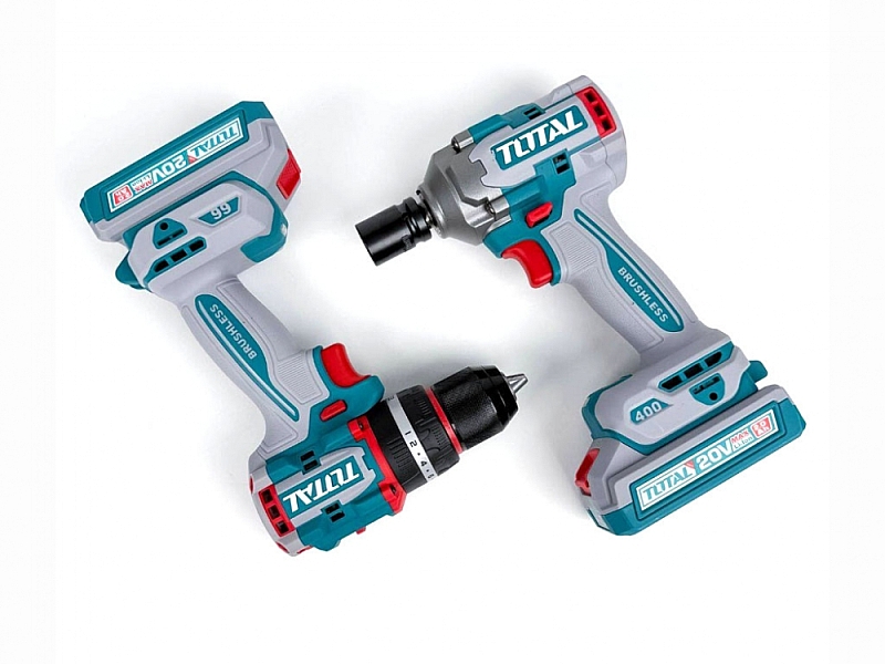 Bộ combo máy khoan búa TIDLI206681 & máy vặn bu lông TIWLI20451 Total TCKLI20286