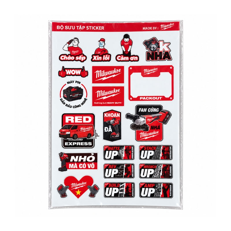 Sticker Milwaukee Decal Trang Trí Hộp Đồ Nghề PACKOUT