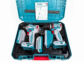 Bộ combo máy khoan búa TIDLI206681 & máy vặn bu lông TIWLI20451 Total TCKLI20286