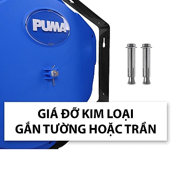 Cuộn dây hơi tự rút vỏ nhựa PUMA PM12-16LA (16 mét, Φ8x12mm)
