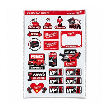 Sticker Milwaukee Decal Trang Trí Hộp Đồ Nghề PACKOUT