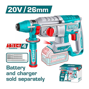 Máy khoan bê tông dùng pin 20V Total TRHLI26208 (không kèm pin & sạc)