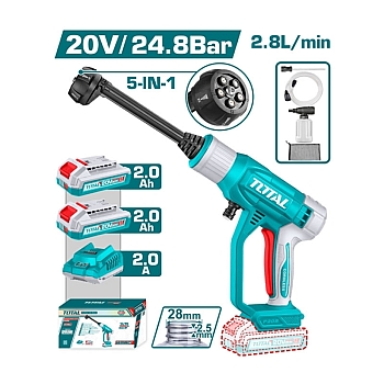 Máy xịt rửa dùng pin 20V Total TPWLI20582 (2 Pin 2.0Ah, 1 Sạc)