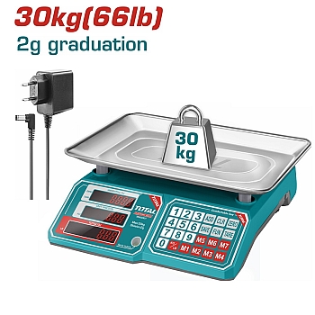Cân Điện Tử 30kg Total TESA3301 (Màn Hình LED)