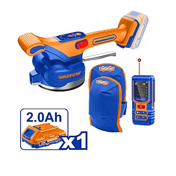 Bộ combo Máy rung ốp lát gạch pin 20V và máy đo khoảng cách tia lazer Wadfow WOS241185