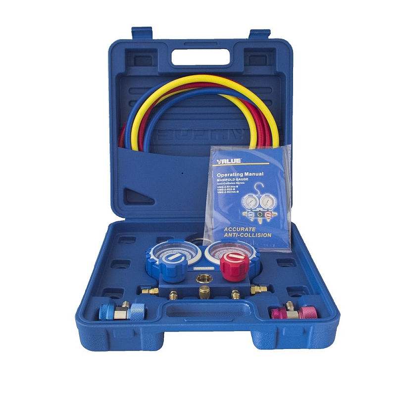 Bộ Đồng Hồ Nạp Gas R134a VALUE VMG-2-R134A-B