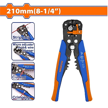 Kềm Tuốt Dây Điện Tự Động 3 Trong 1 Wadfow WBQ4601