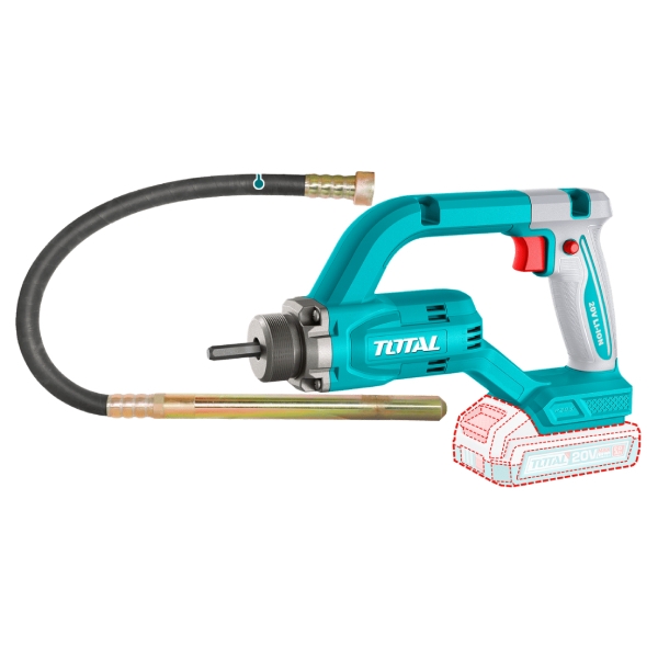 Máy đầm bê tông dùng pin Lithium 20V Total TCVLI202502 (không kèm pin & sạc)