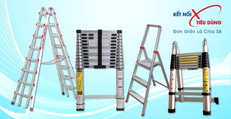 Giá bán thang nhôm gấp Đài Loan,Hàn Quốc, Nhật Bản Tại Việt Nam