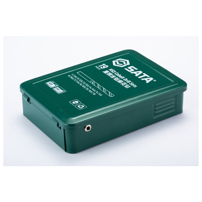 Bộ 19 mũi khoan sắt chuôi tròn SATA 52819
