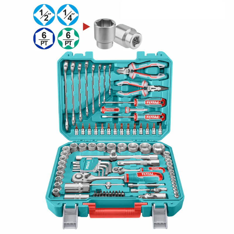 Bộ dụng cụ sửa chữa cơ khí 105 món Total THKTHP61057
