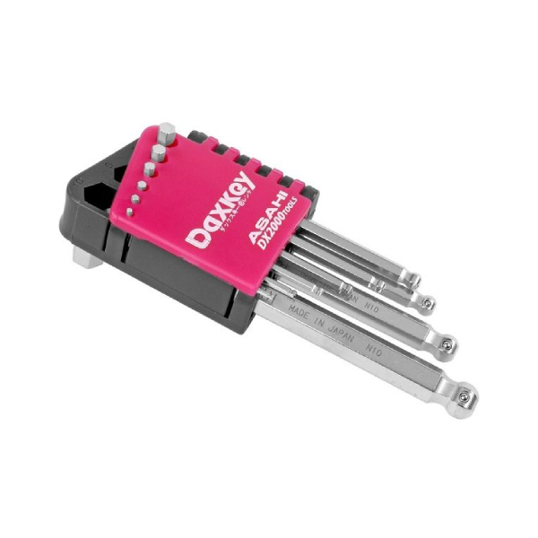 Bộ lục giác bi đầu ngắn loại ngắn 1.5-10mm ASAHI DWS0910