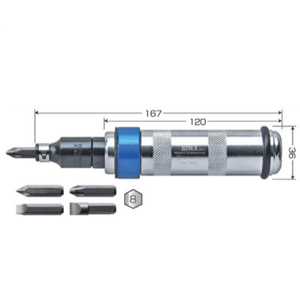 Bộ Tua vít đóng tự động đầu 1/2inch Anex No.1901