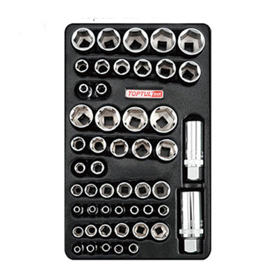Bộ tuýp 1/4" và 3/8" 50 chi tiết Toptul GZA-5001