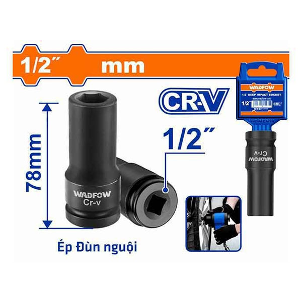 Đầu tuýp dài 1/2" Wadfow WMS3224 24mm