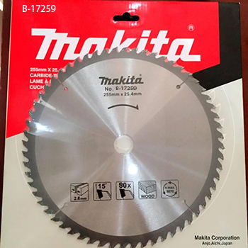 Lưỡi cắt gỗ  255mm Makita hợp kim 80 răng Makita B-17295