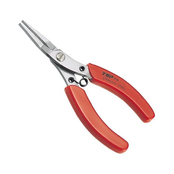 Kìm nhọn không gỉ đầu bằng có răng cưa TOP Japan FN-103N