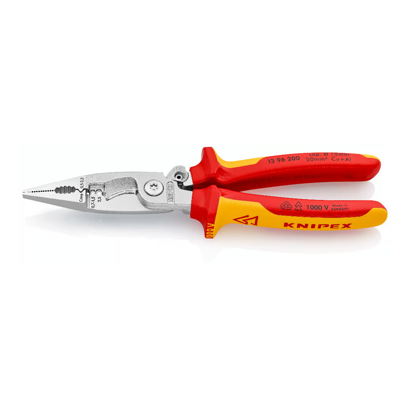 Kìm tuýt dây đa năng cách điện VDE 1000V 250mm Knipex 13 96 200