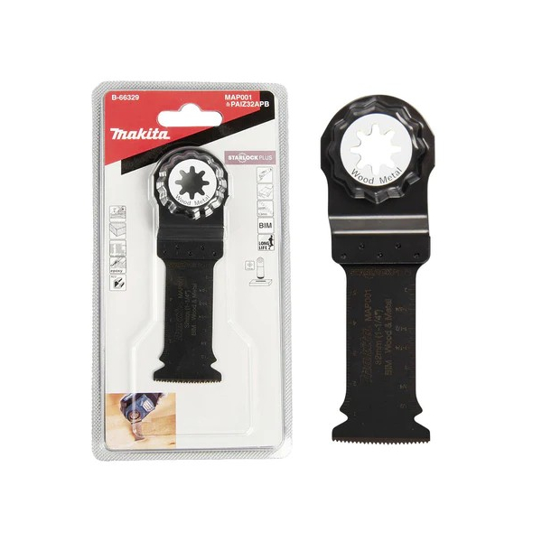 Lưỡi cắt sâu gỗ và kim loại Starlock Plus 32X60mm Makita B-66329
