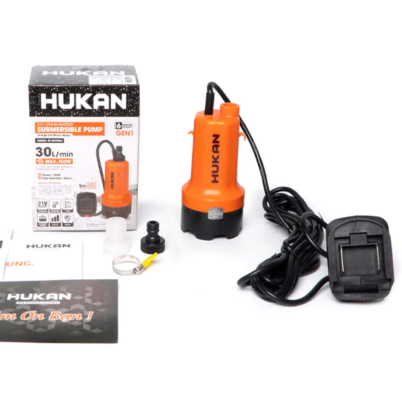 Máy bơm chìm pin 21V Hukan G1-BCP03A