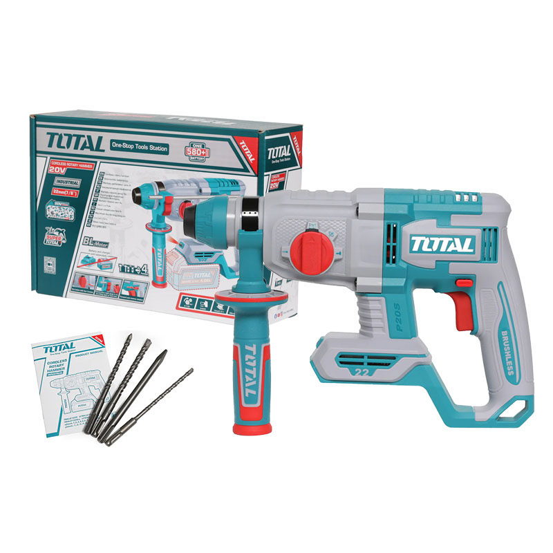 Máy khoan bê tông 3 chế độ 20V Total TRHLI21228 (Chưa Pin & Sạc)