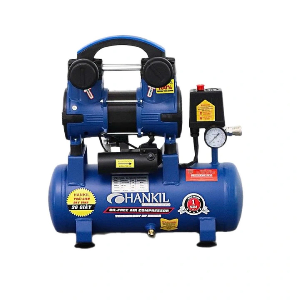 Máy nén khí 12L không dầu 1.5HP Hankil 12-1.5