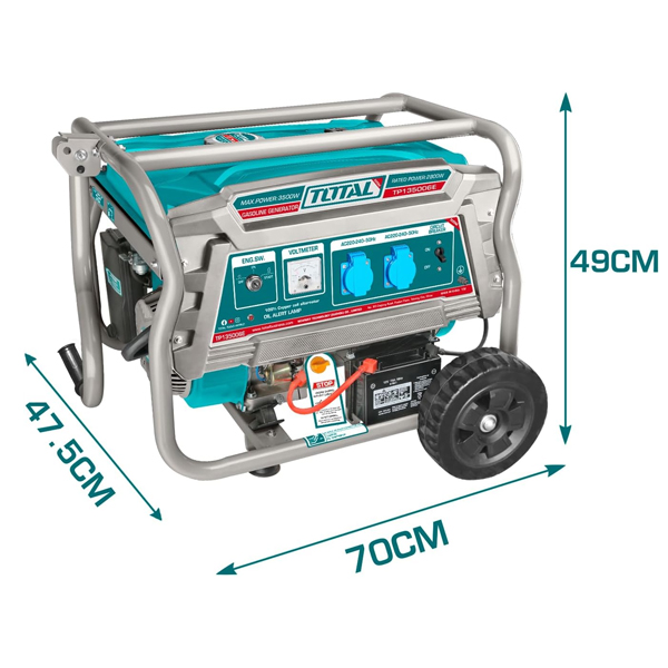 Máy phát điện dùng xăng 3.5 KW Total TP135006E