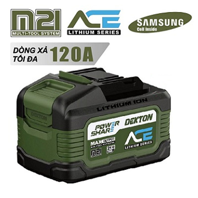 Pin Dekton cell Samsung 21V - 7.5Ah M21-B75120XPROMAX (Gen 4)