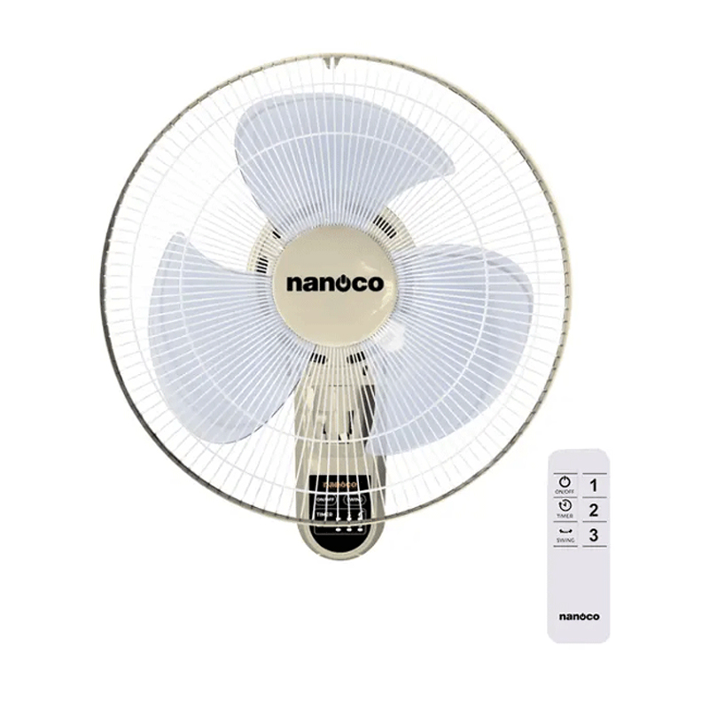Quạt treo tường 47W Nanoco NWF1612RC-BE (Beige)