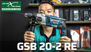 [Review] Máy Khoan Động Lực Bosch GSB 20-2RE: 800W, Có Búa, Hộp Số 2 Cấp, Đi Công Trình Ngon