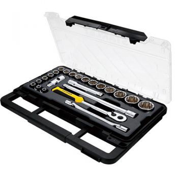 1/2" Bộ tuýp 23 chi tiết hộp nhựa Stanley STMT75095-8C