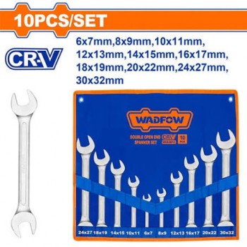 Bộ 10 cờ lê 2 đầu miệng 6-32mm Wadfow WDS2M10